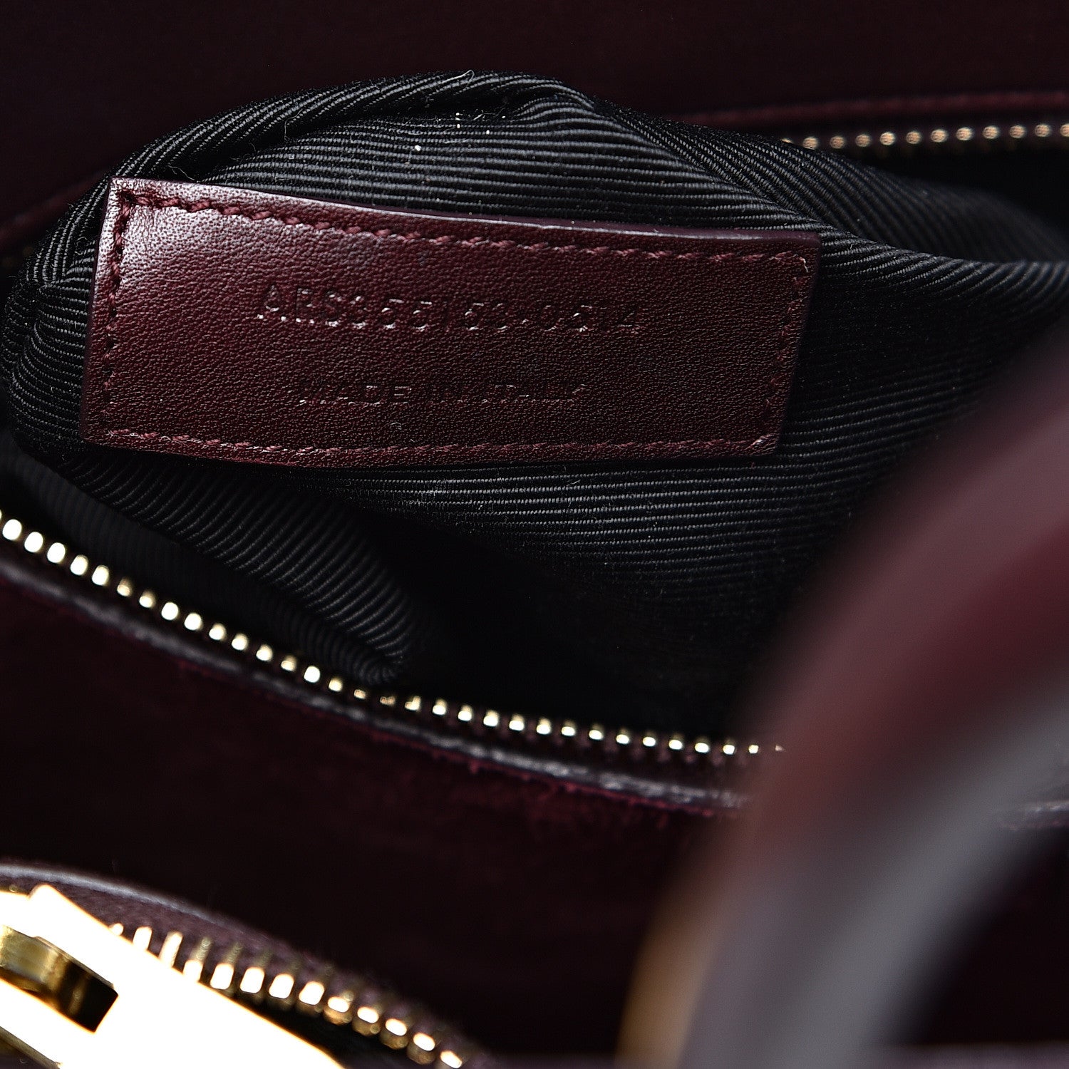 Saint Laurent Calfskin Small Sac De Jour Bordeaux 5 of 14