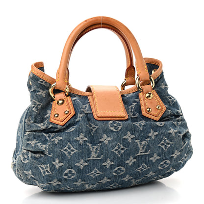 Louis Vuitton Monogram Denim Pleaty Blue 2 of 10