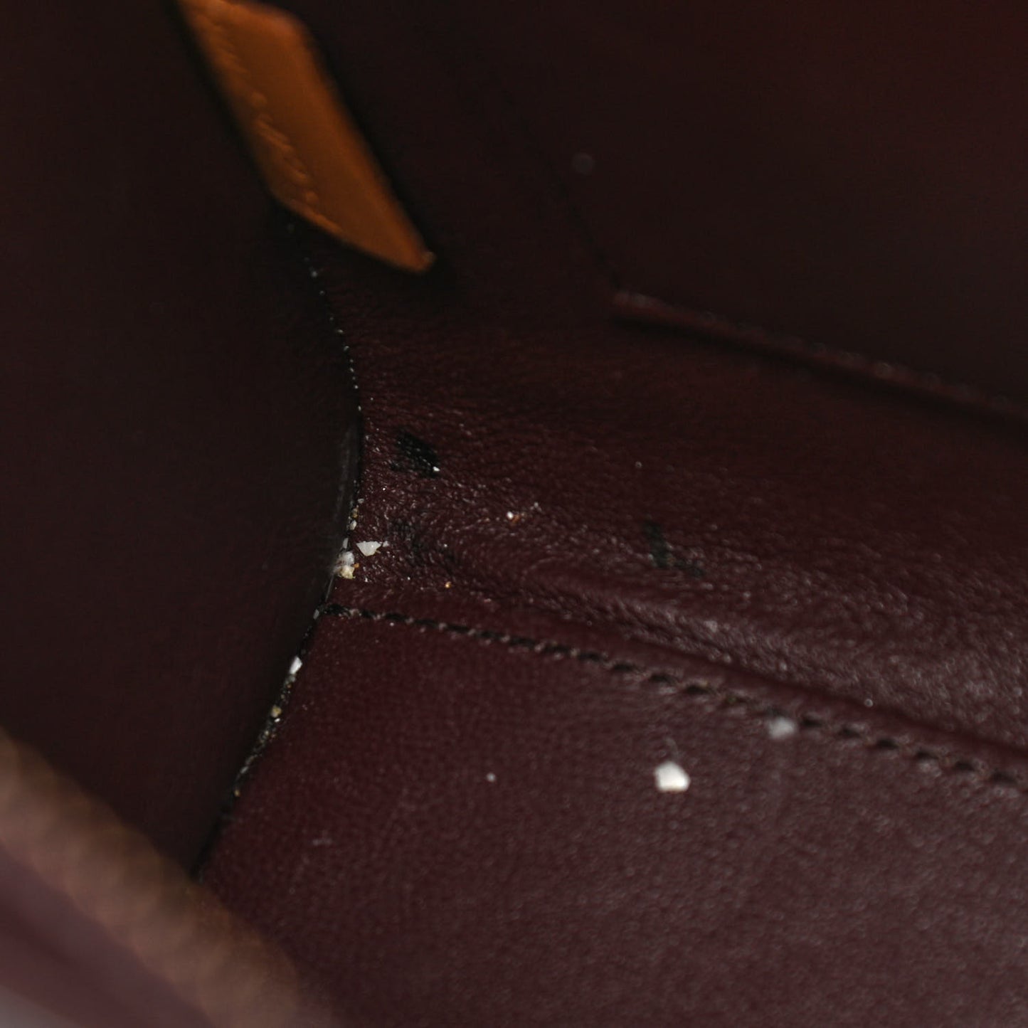 Smooth Calfskin Bullhide Nano Tri-Color Luggage Terracotta