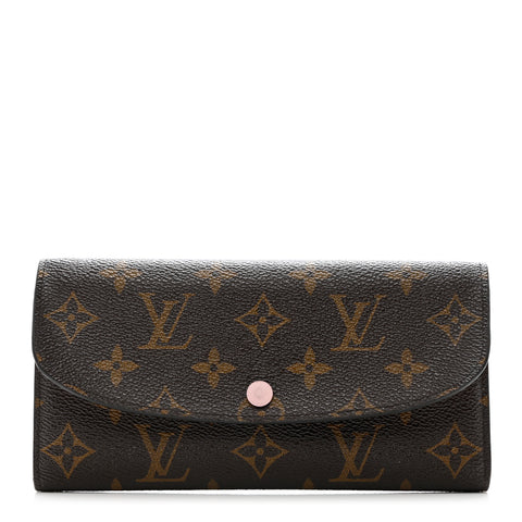 Monogram Emilie Wallet Rose Ballerine