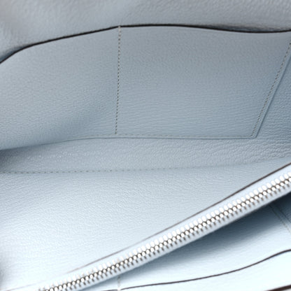 Hermes Chevre Mysore Kelly Wallet To Go Bleu Brume 7 of 11