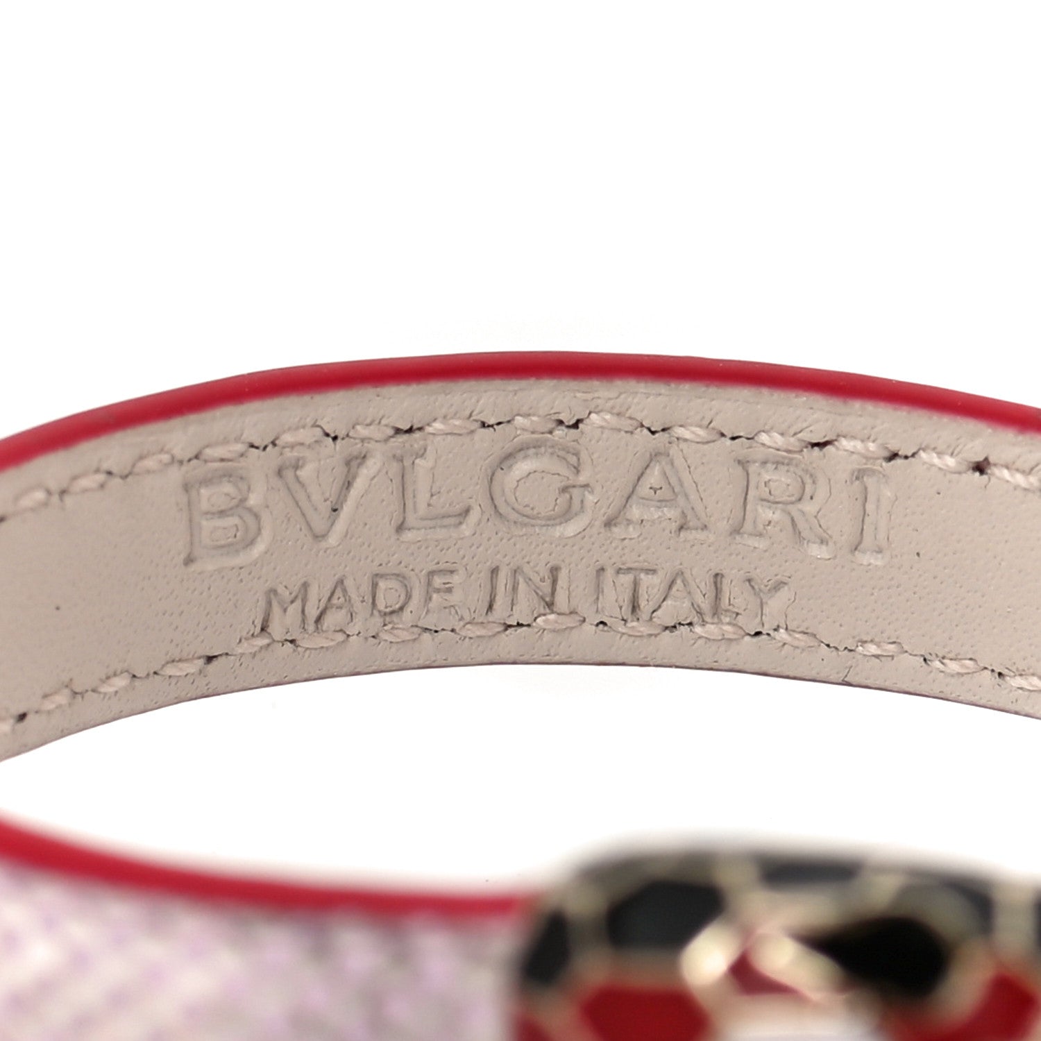 Bulgari Metallic Karung Serpenti Forever Bracelet Rosa di Francia Light Gold 4 of 6