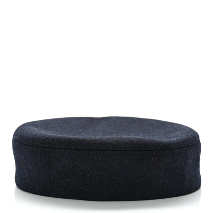 Hermes Cashmere Swift Womens Deauville Cap 57 Black 6 of 9