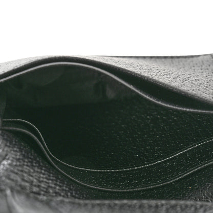 Gucci Calfskin Boar Effect GG Marmont Card Case Black 5 of 10