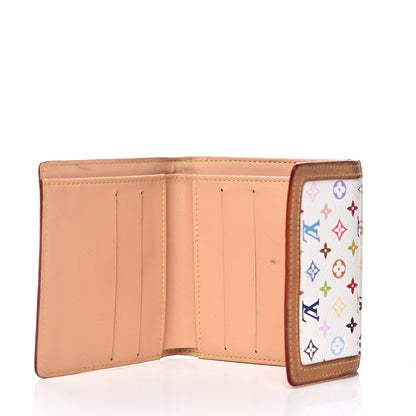 Louis Vuitton Monogram Multicolor Porte-Monnaie Billets Wallet White 5 of 13