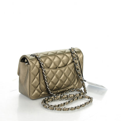 Chanel Iridescent Caviar Quilted Mini Rectangular Flap Bronze 3 of 7