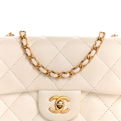 Chanel Lambskin Quilted Mini Heart Charms Flap White 8 of 16