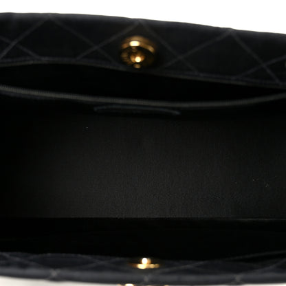 Chanel Grosgrain Quilted Shopper Tote Black 4 of 10