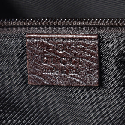 Gucci Textured Calfskin Shoulder Bag Dark Brown 6 of 12