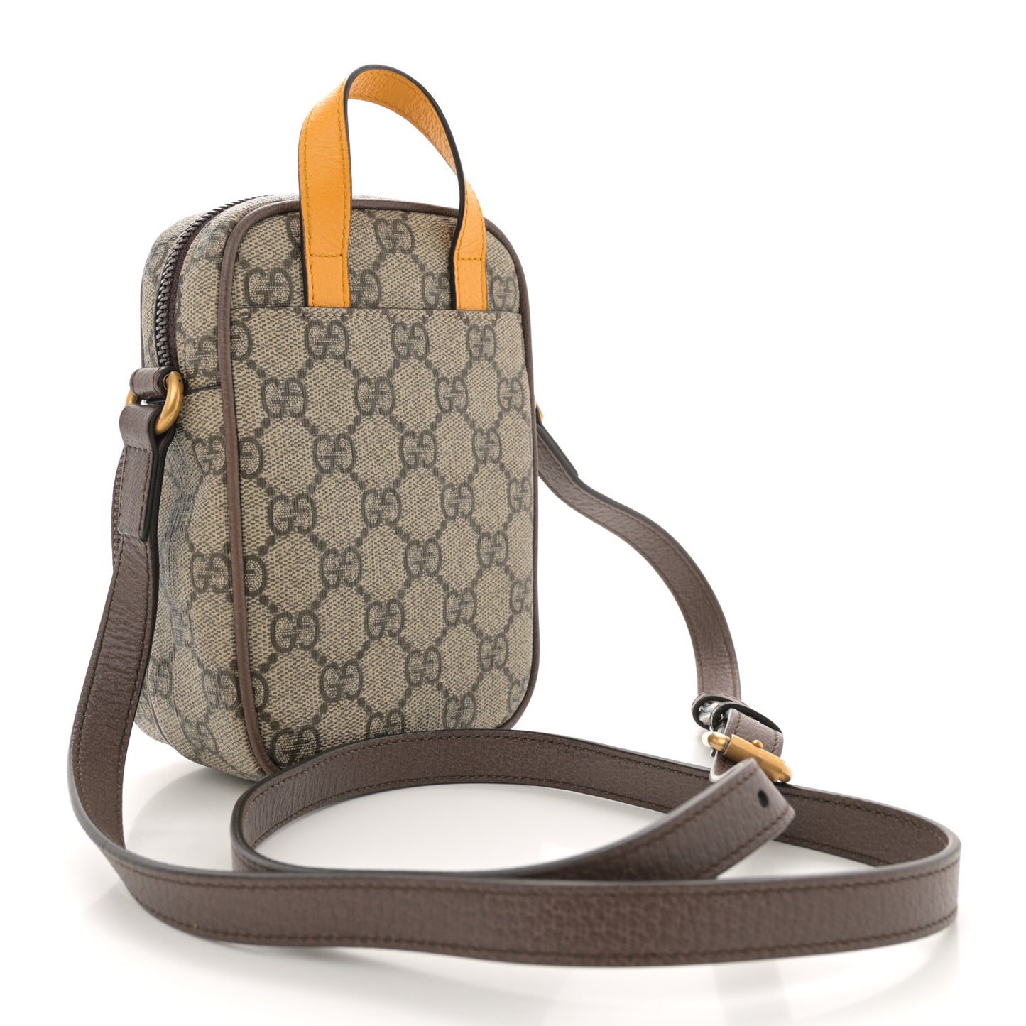 GG Supreme Monogram Mini Neo Vintage Double Zip Messenger Bag Beige New Acero Crop