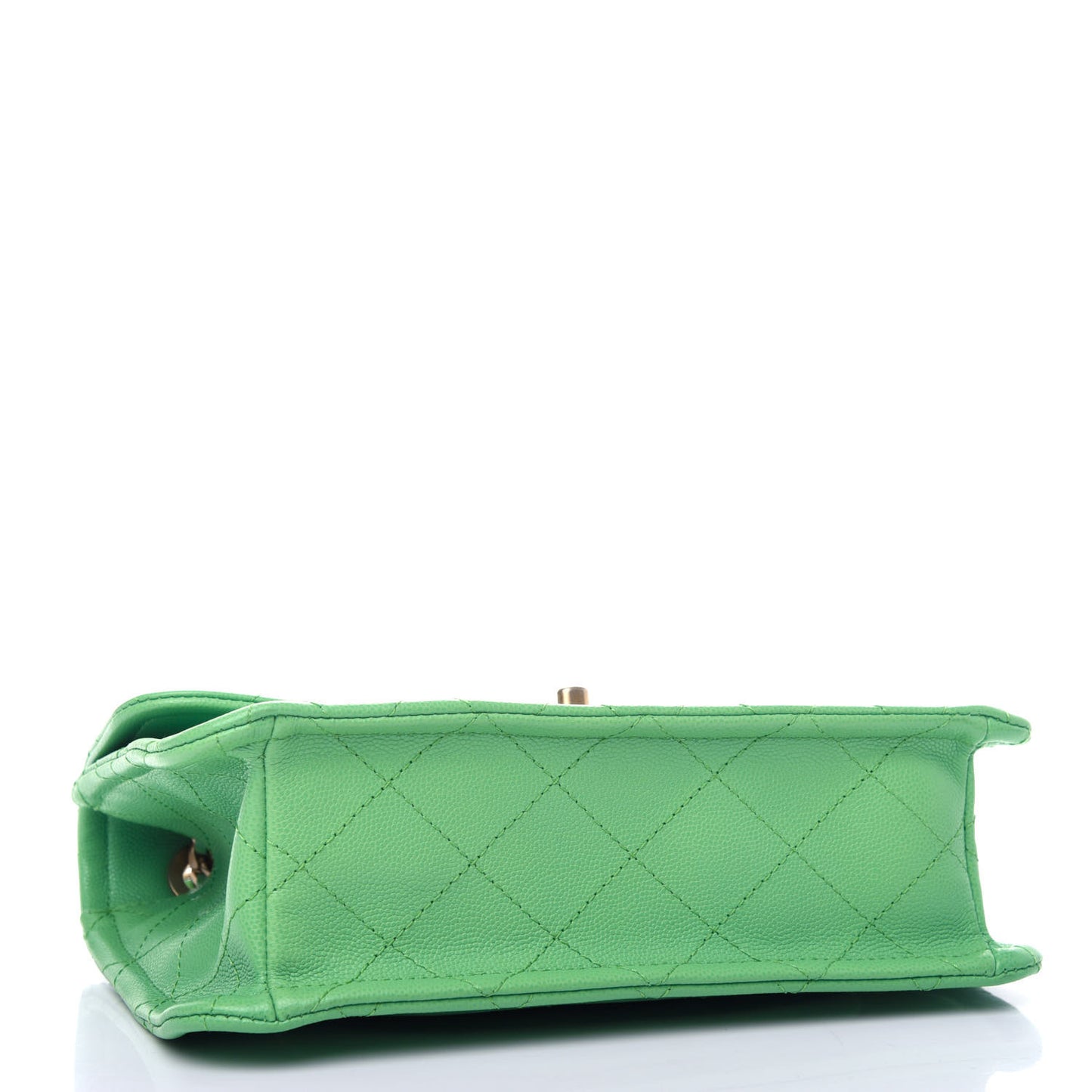 Caviar Quilted Medium Sweet Classic Flap Green