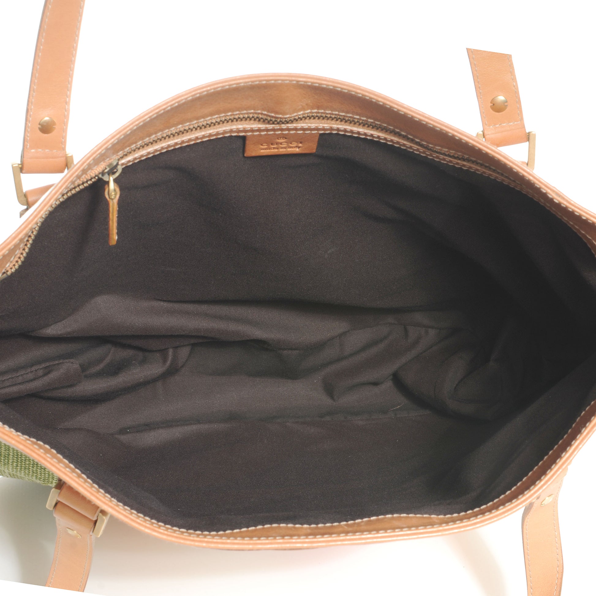 Gucci Canvas Striped Studded Blondie Tote Multicolor 5 of 7