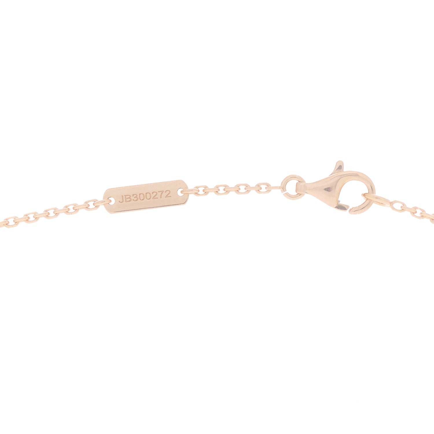 Van Cleef & Arpels 18K Rose Gold Mother of Pearl Vintage Alhambra Pendant Necklace 3 of 5