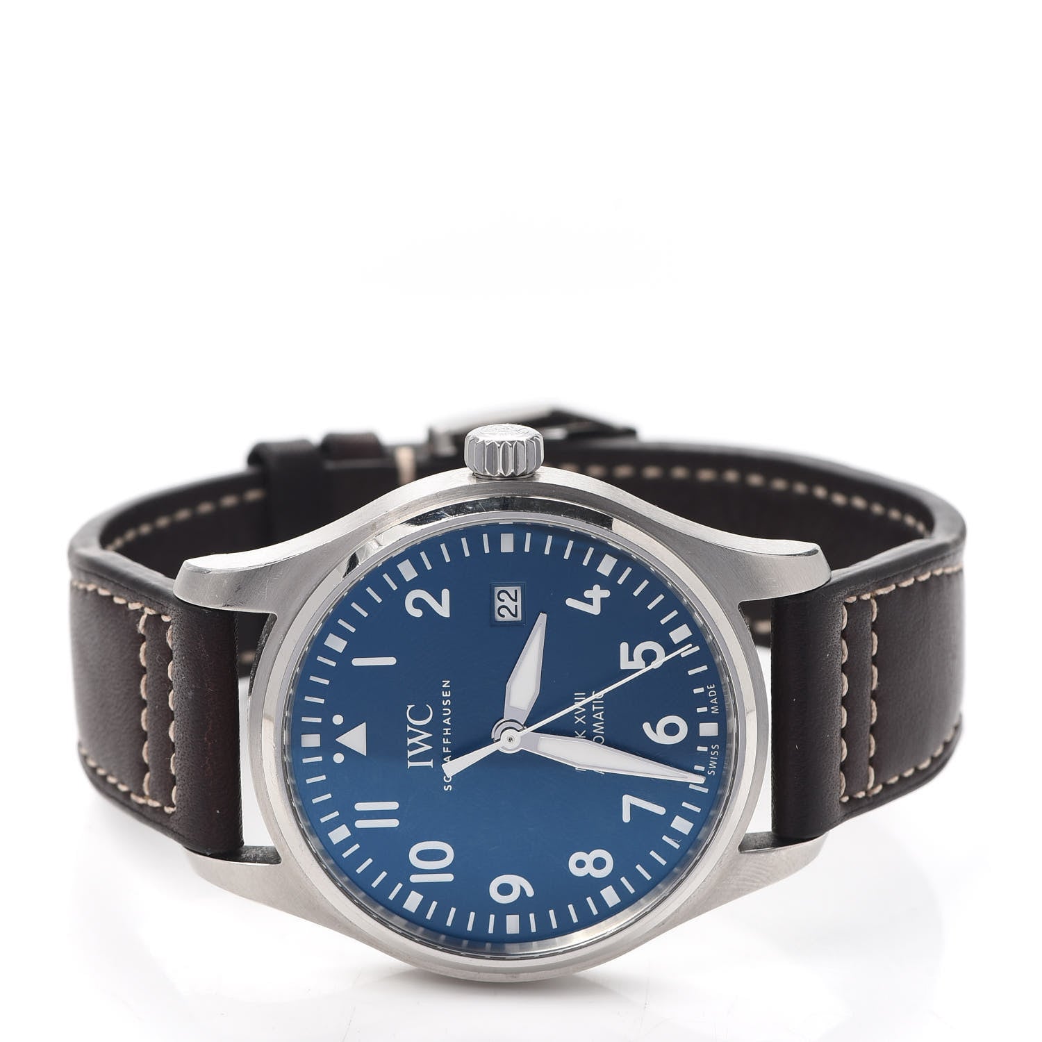IWC Stainless Steel Calfskin 40mm Pilot Mark XVIII Edition Le Petit Prince Automatic Watch Blue IW327010 2 of 5