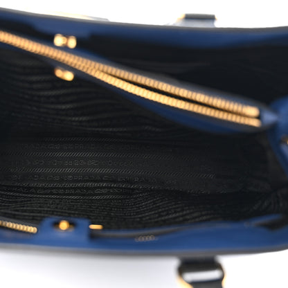 Prada Saffiano Lux Medium Tote Bluette Black 5 of 11