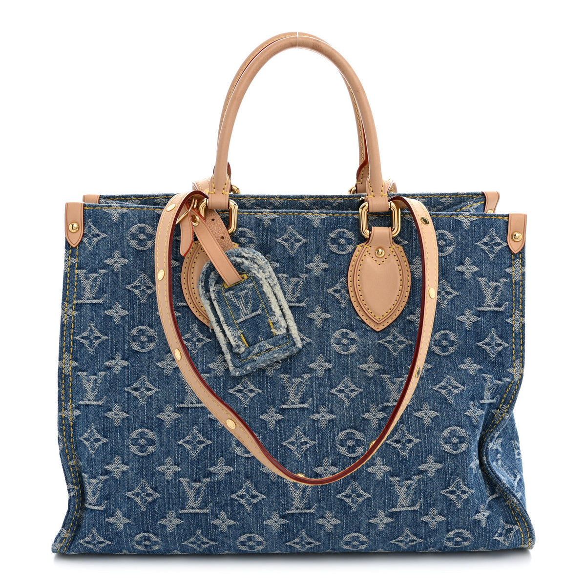 Monogram Denim Onthego MM Blue
