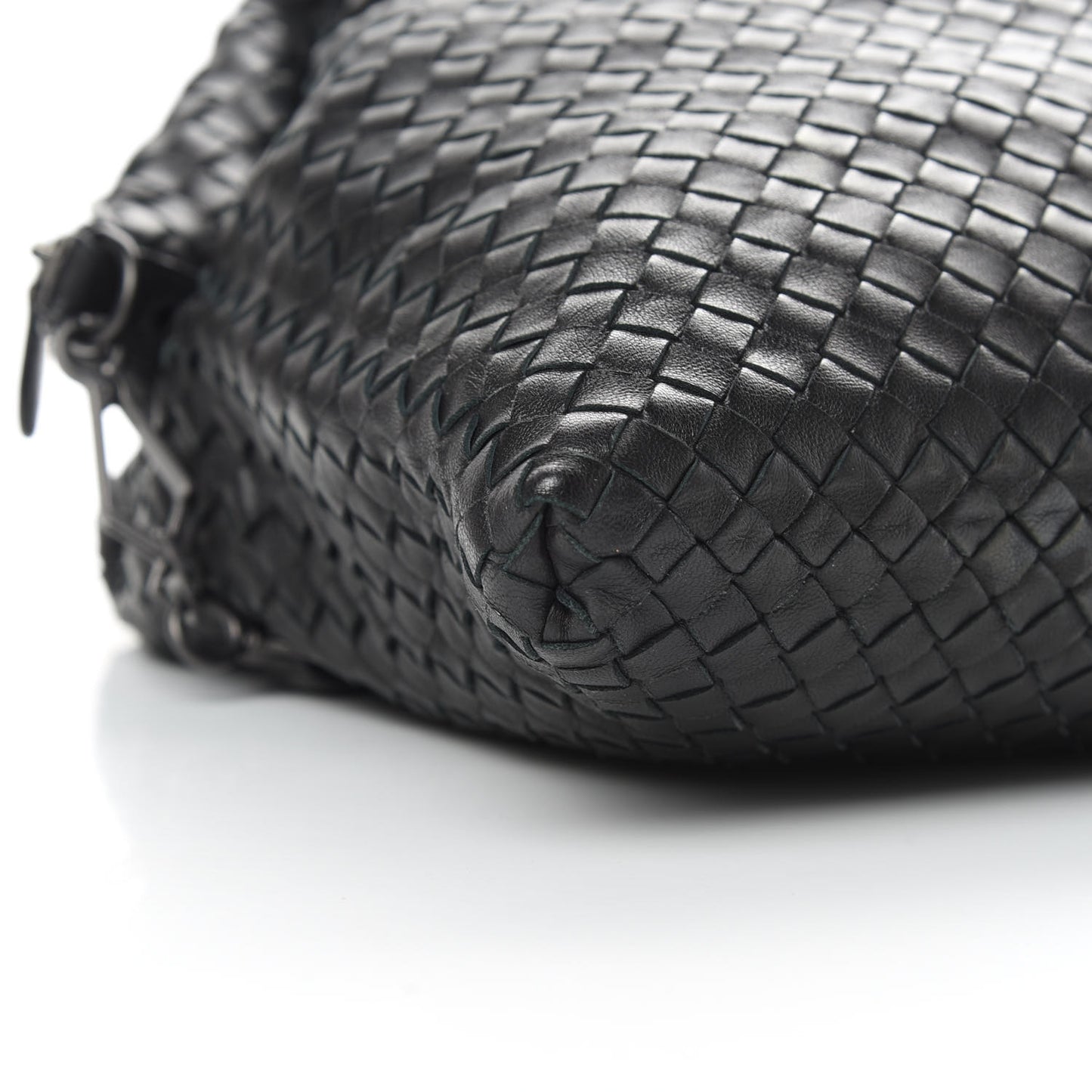 Nappa Intrecciato Medium Convertible Tote Black