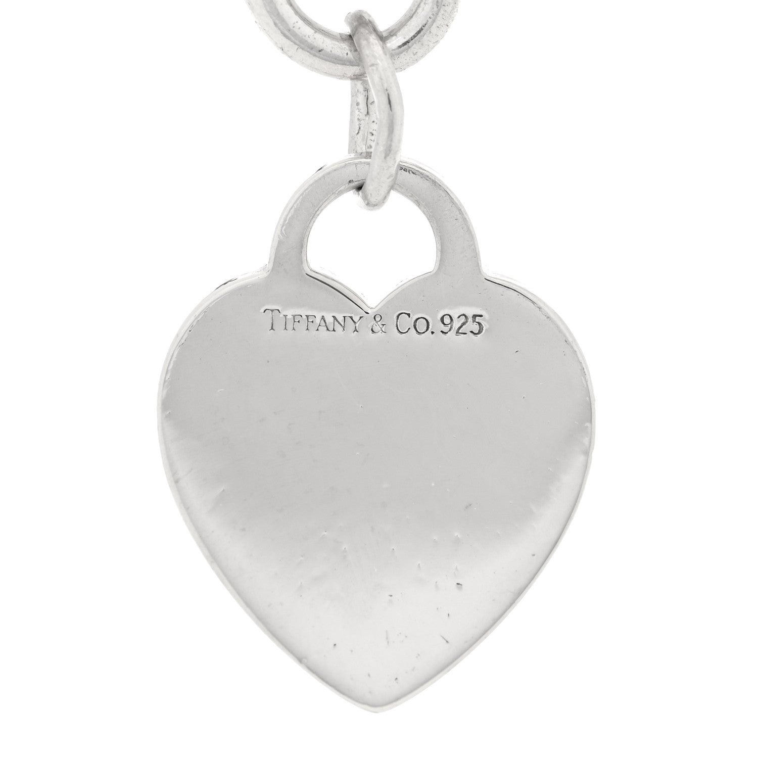 Tiffany Sterling Silver Heart Tag Charm Bracelet 3 of 4