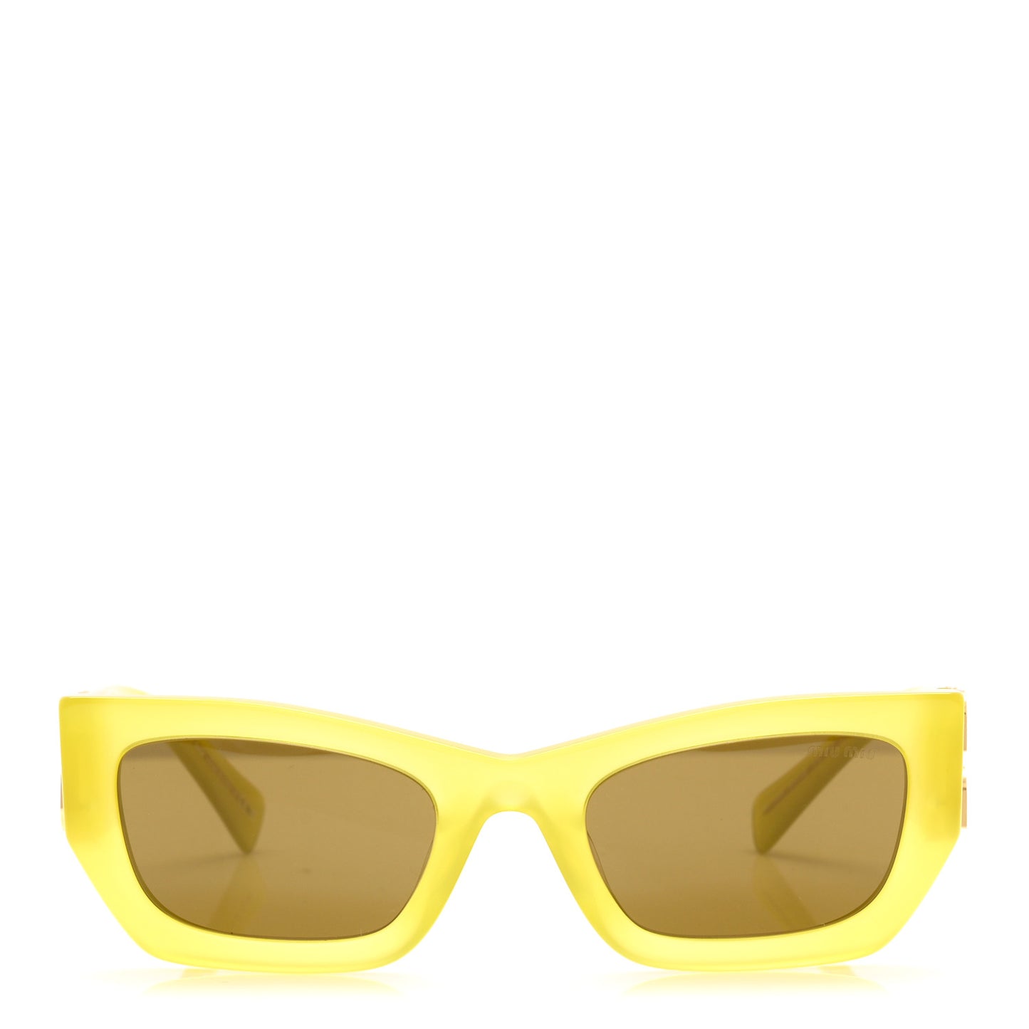 Acetate Miu Glimpse Sunglasses SMU 09W Yellow