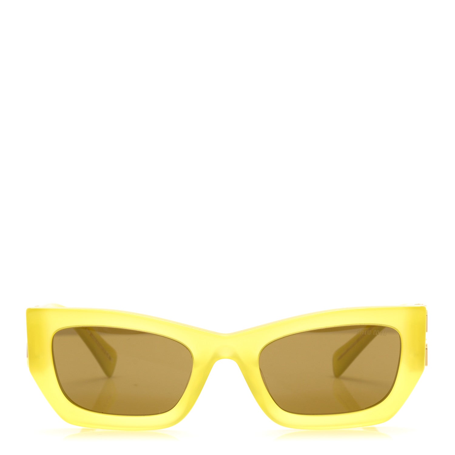 Miu Miu Acetate Miu Glimpse Sunglasses SMU 09W Yellow 2 of 8