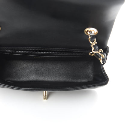 Chanel Lambskin Quilted Mini Rectangular Flap Black 5 of 12