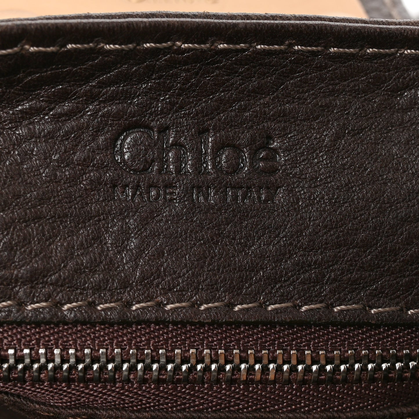 Calfskin Paddington Front Pocket Tote Chocolate
