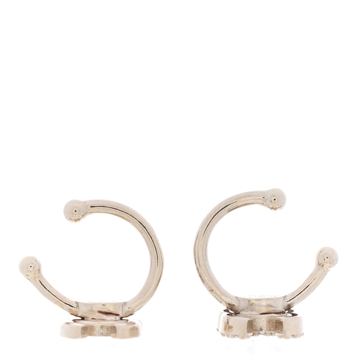 Chanel Metal Strass Lip Ring Set Gold 3 of 4