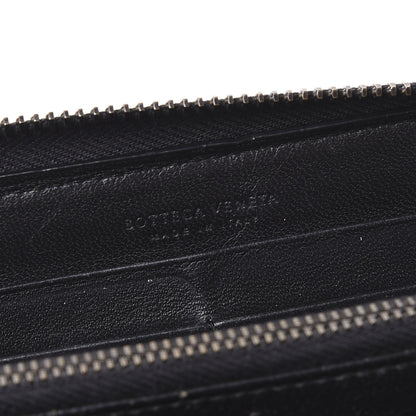Bottega Veneta Nappa Intrecciato Zip Around Wallet Black 7 of 8