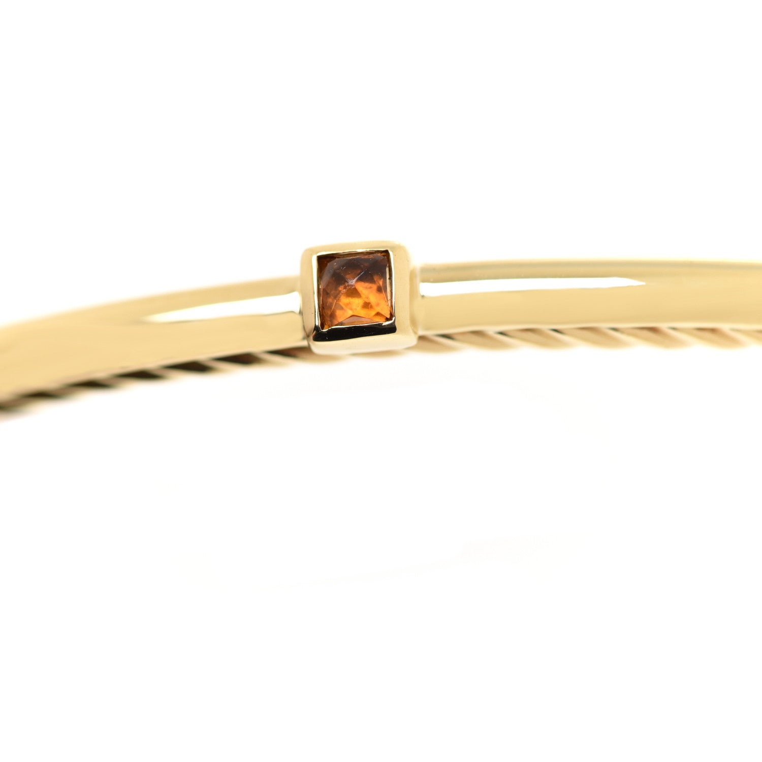 David Yurman 18K Yellow Gold Citrine Confetti Bangle Bracelet 4 of 4