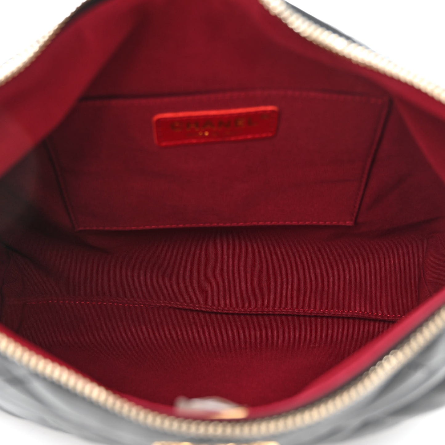 Lambskin Quilted Maxi Hobo Black