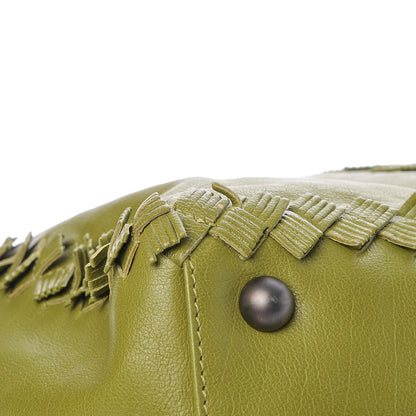 Bottega Veneta Nappa Fringe Intrecciato Tote Green 10 of 12