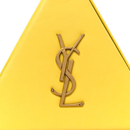 Saint Laurent Lambskin Pyramid Clutch Yellow 8 of 13