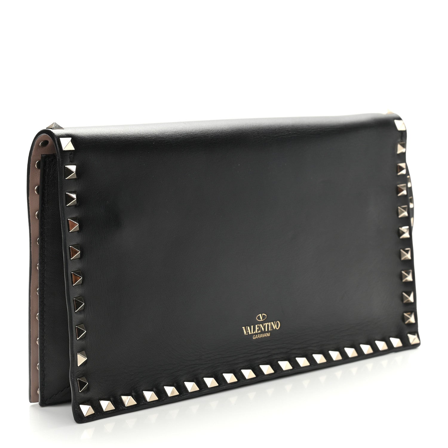 Valentino Garavani Nappa Rockstud Wristlet Clutch Black 3 of 13