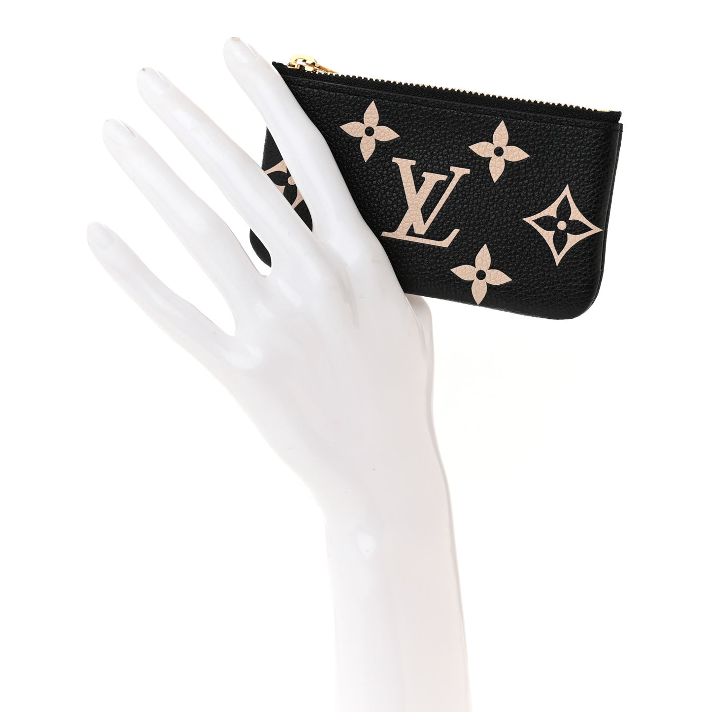 Empreinte Monogram Giant Key Pouch Black Beige