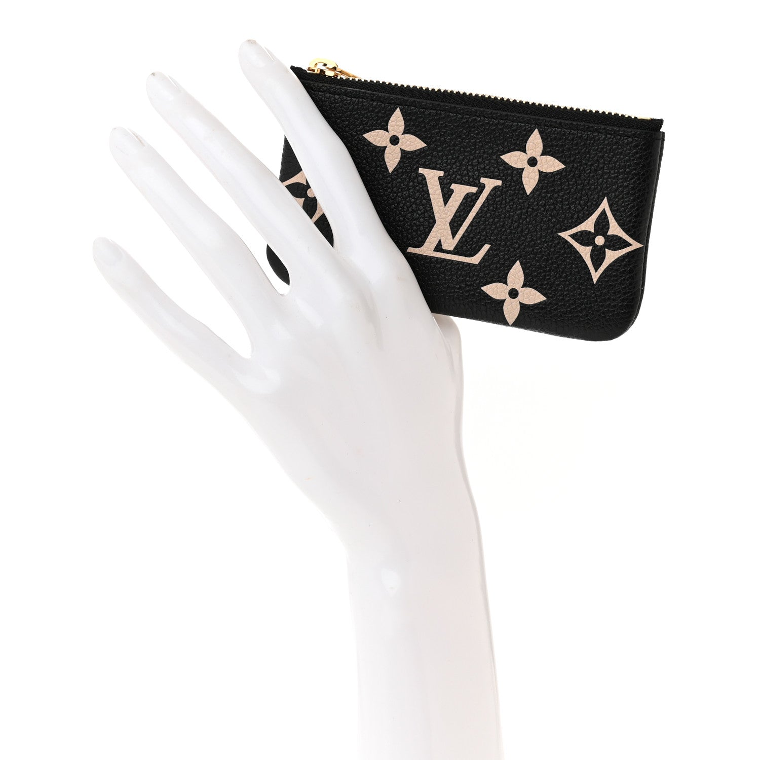 Louis Vuitton Empreinte Monogram Giant Key Pouch Black Beige 2 of 6