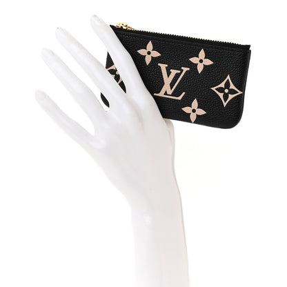Louis Vuitton Empreinte Monogram Giant Key Pouch Black Beige 2 of 6