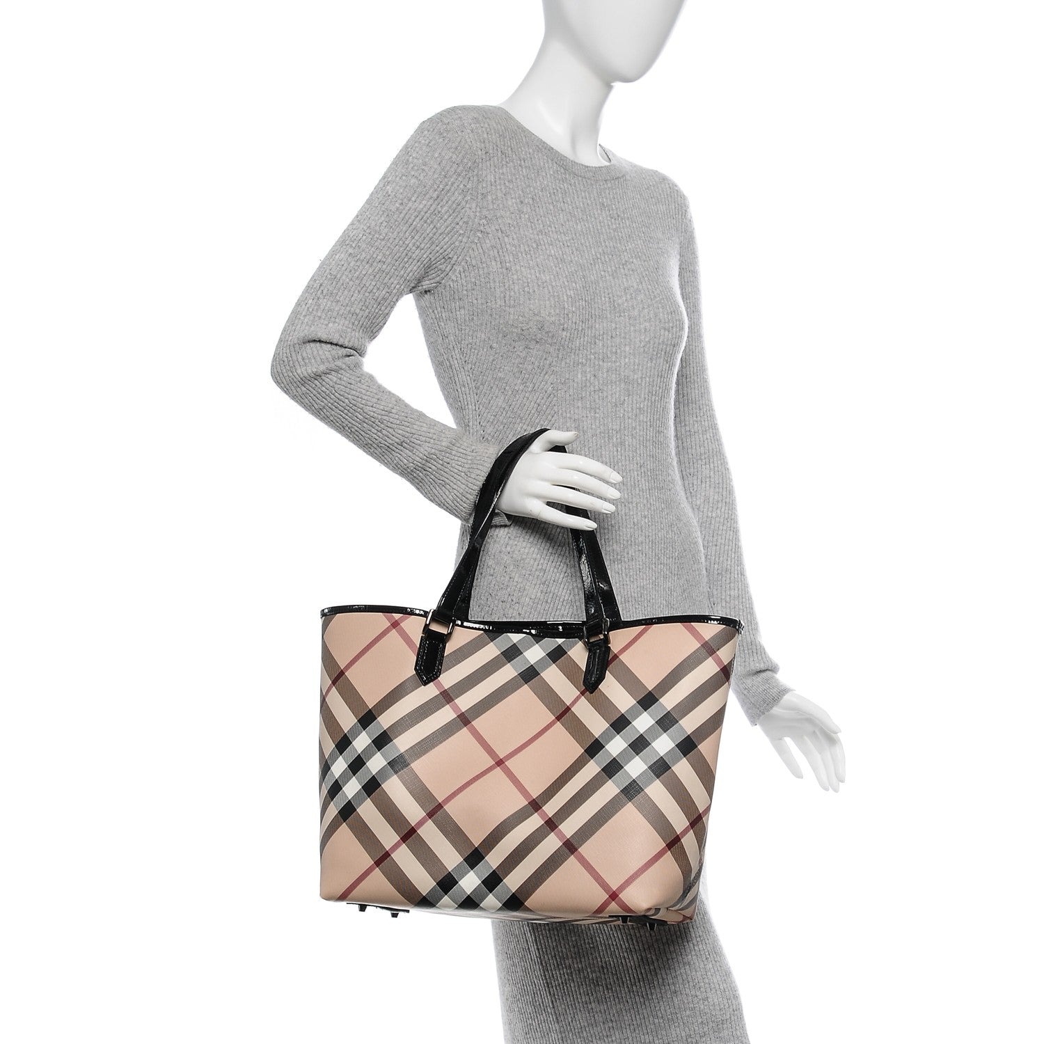 Burberry Nova Check Large Nickie Tote Black 2 of 13