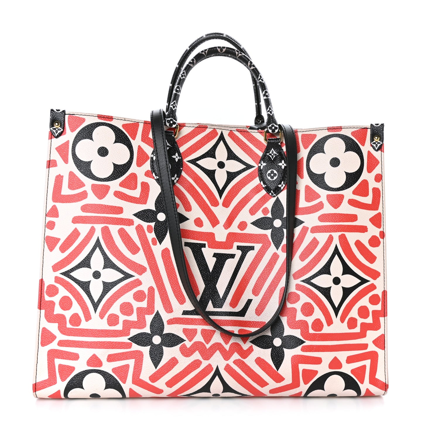 Monogram Giant Crafty Onthego GM Creme Rouge Cream Black