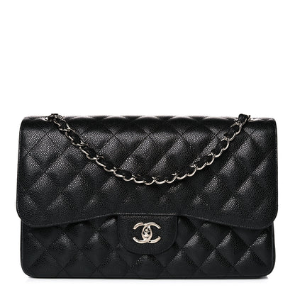 Chanel Caviar Quilted Jumbo Double Flap Black 1 of 13