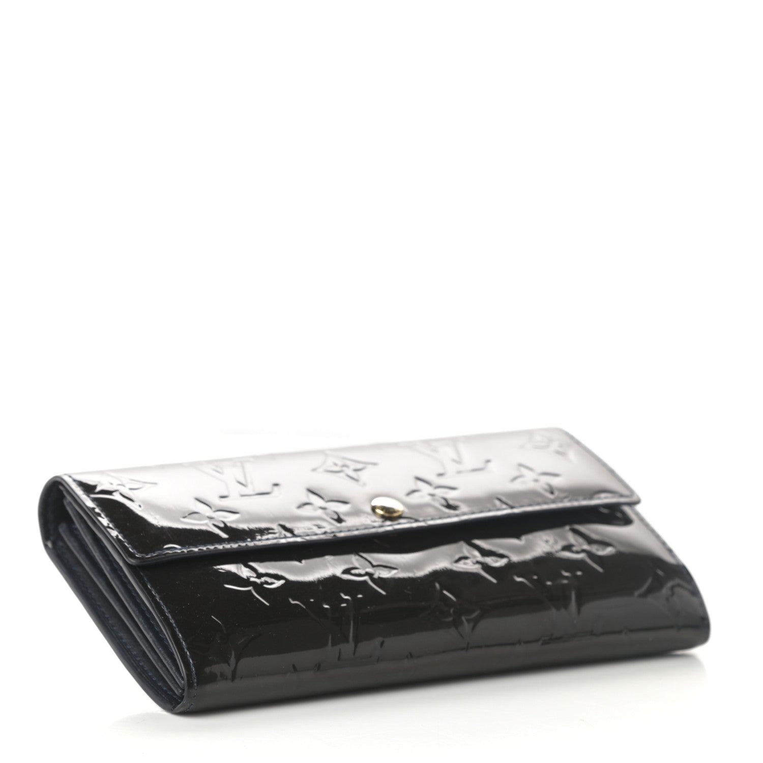 Louis Vuitton Vernis Sarah Wallet Blue Infini 4 of 9