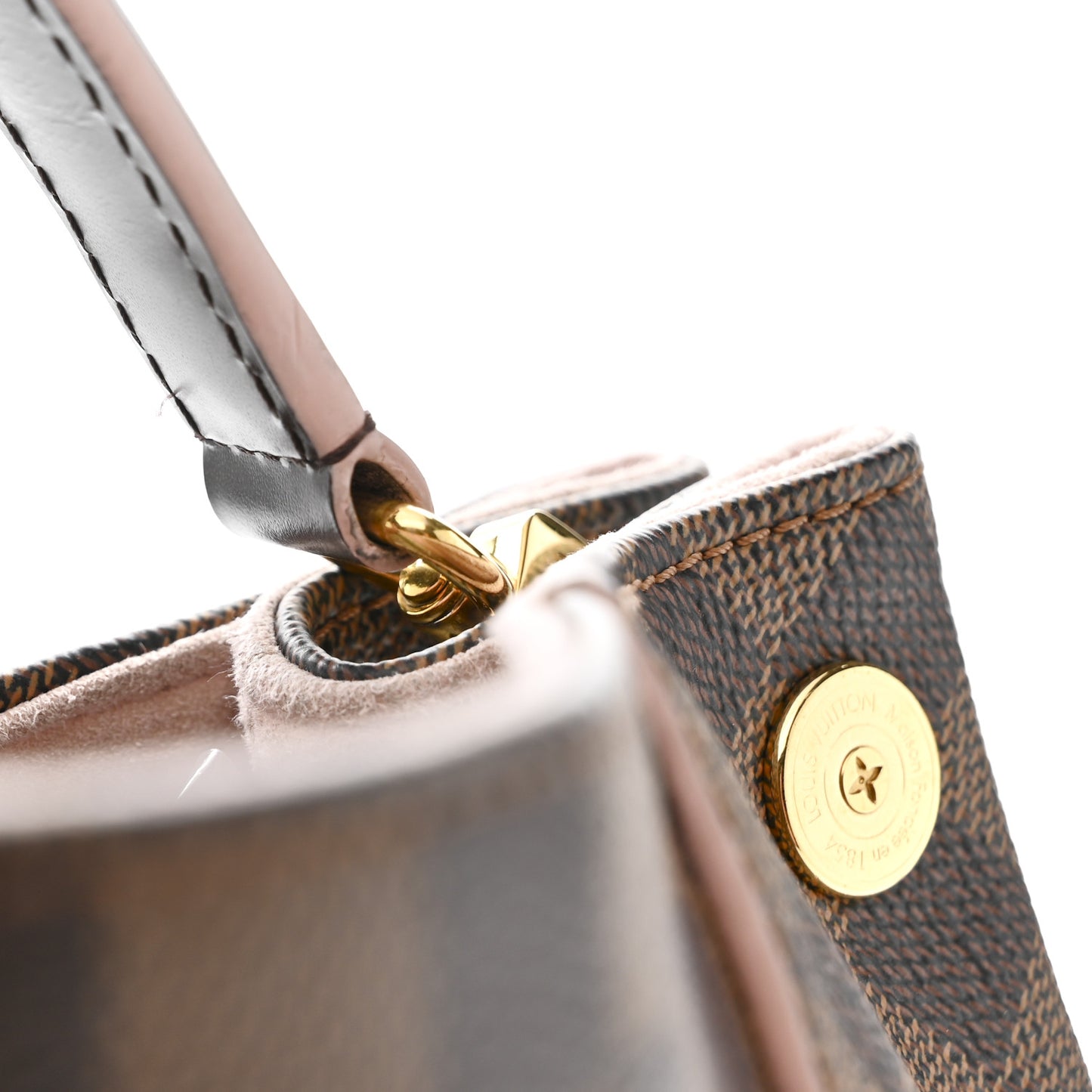 Damier Ebene Caissa Hobo Rose Ballerine