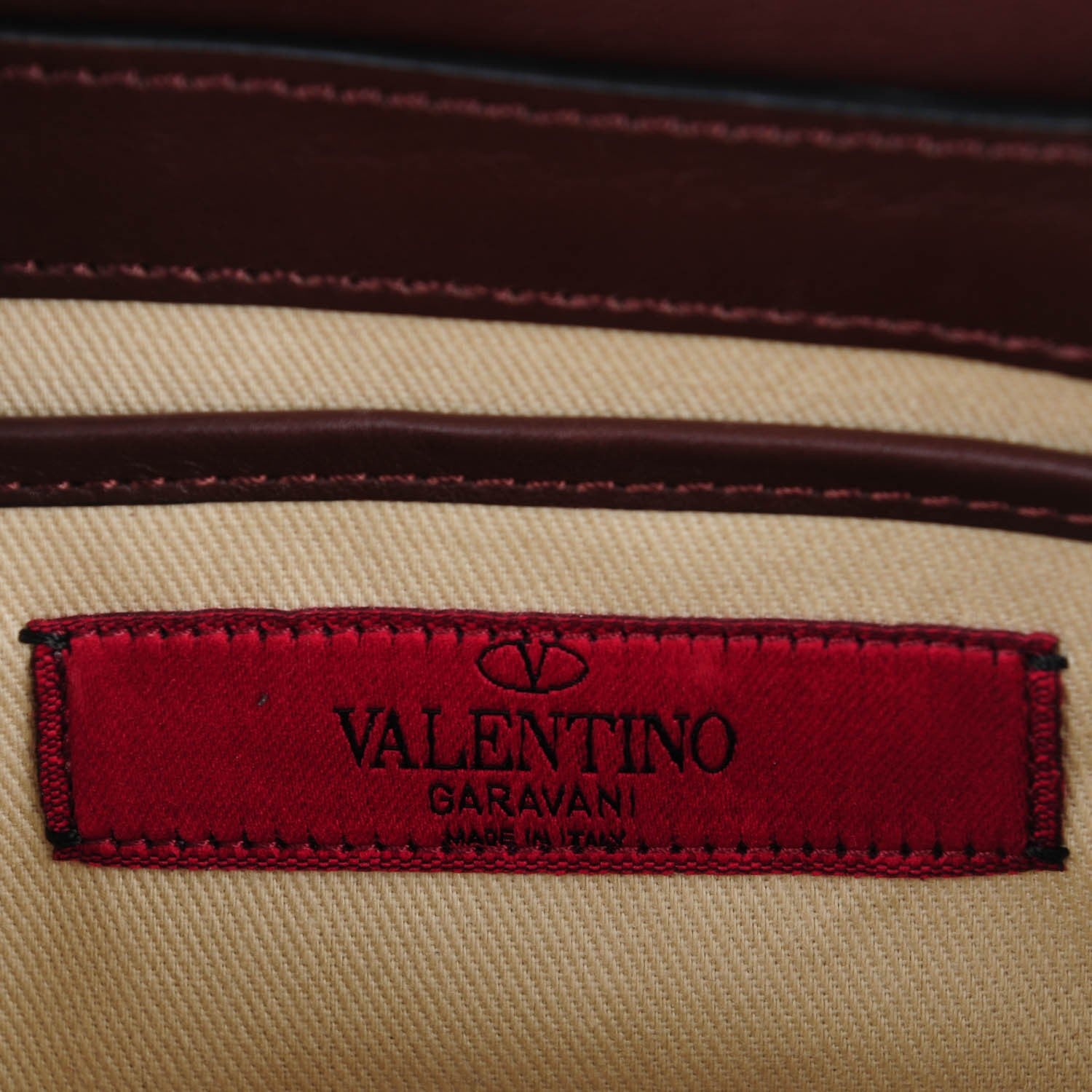 Valentino Garavani Vitello Small Rockstud Flap Saddle Bag Cacao 6 of 7