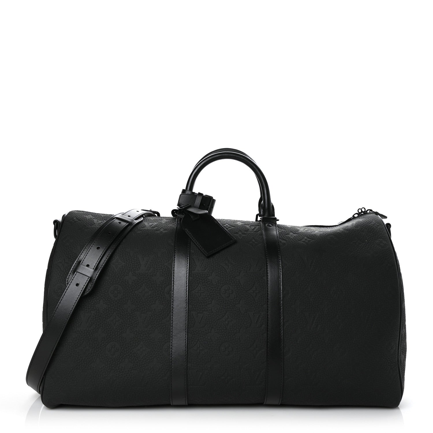 Louis Vuitton Taurillon Monogram Keepall Bandouliere 50 Black 1 of 5