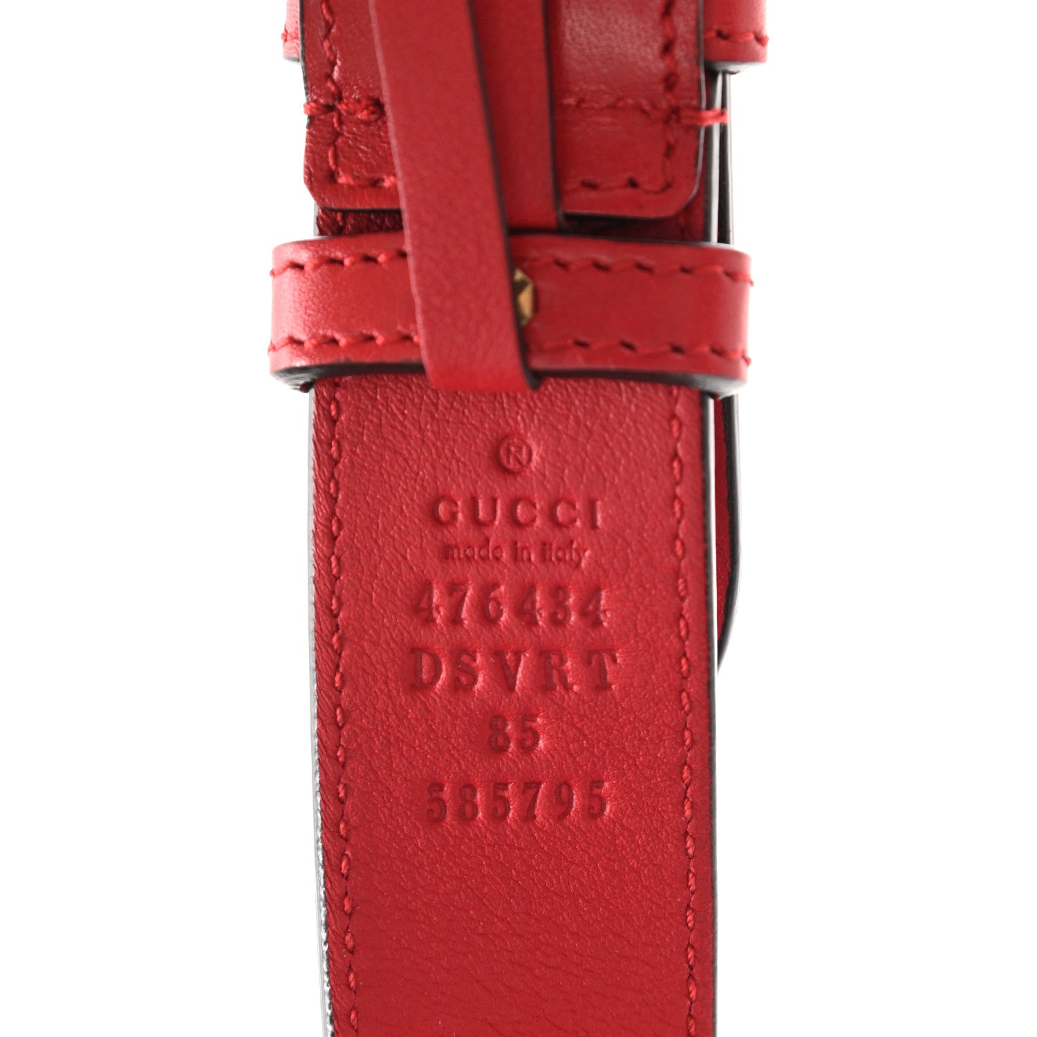 Gucci Calfskin Matelasse GG Marmont Belt Bag 85 34 Hibiscus Red 7 of 13