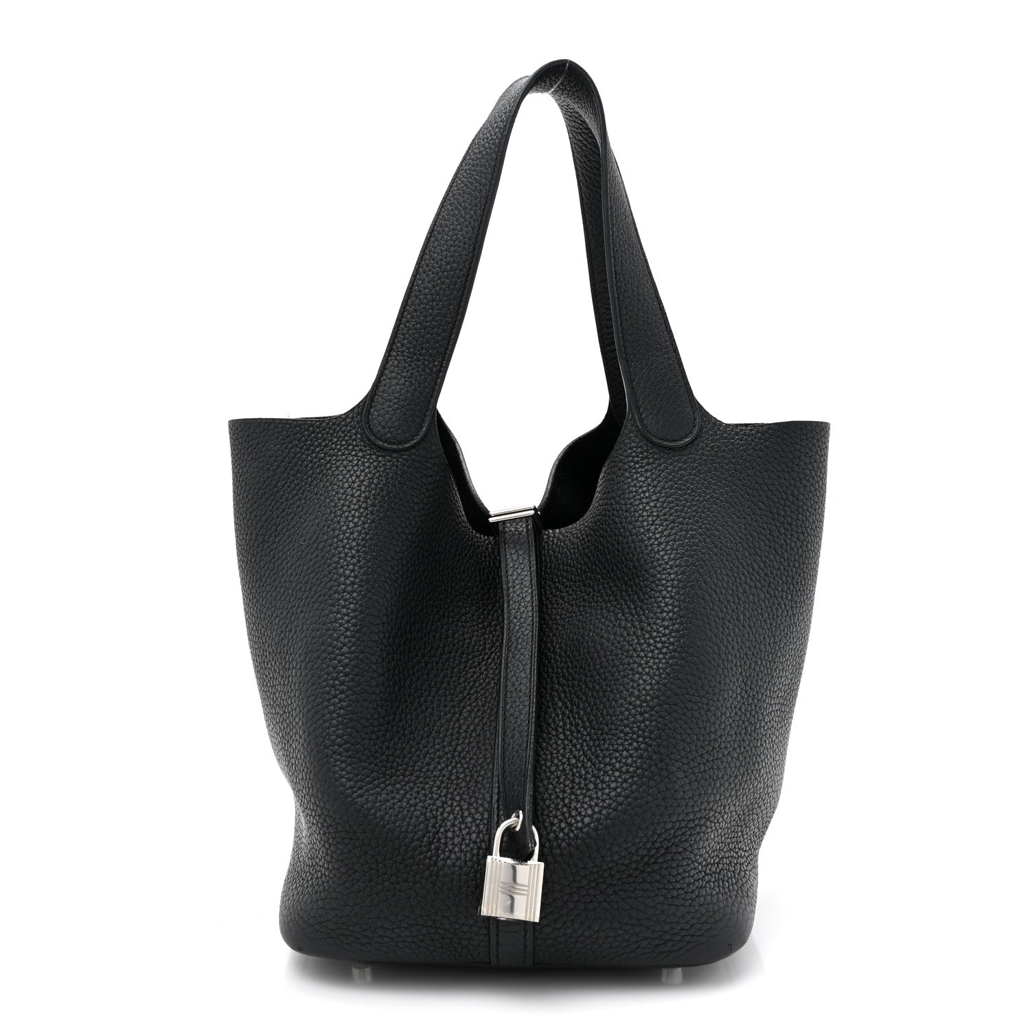 Hermes Taurillon Clemence Picotin Lock 22 MM Black 1 of 14