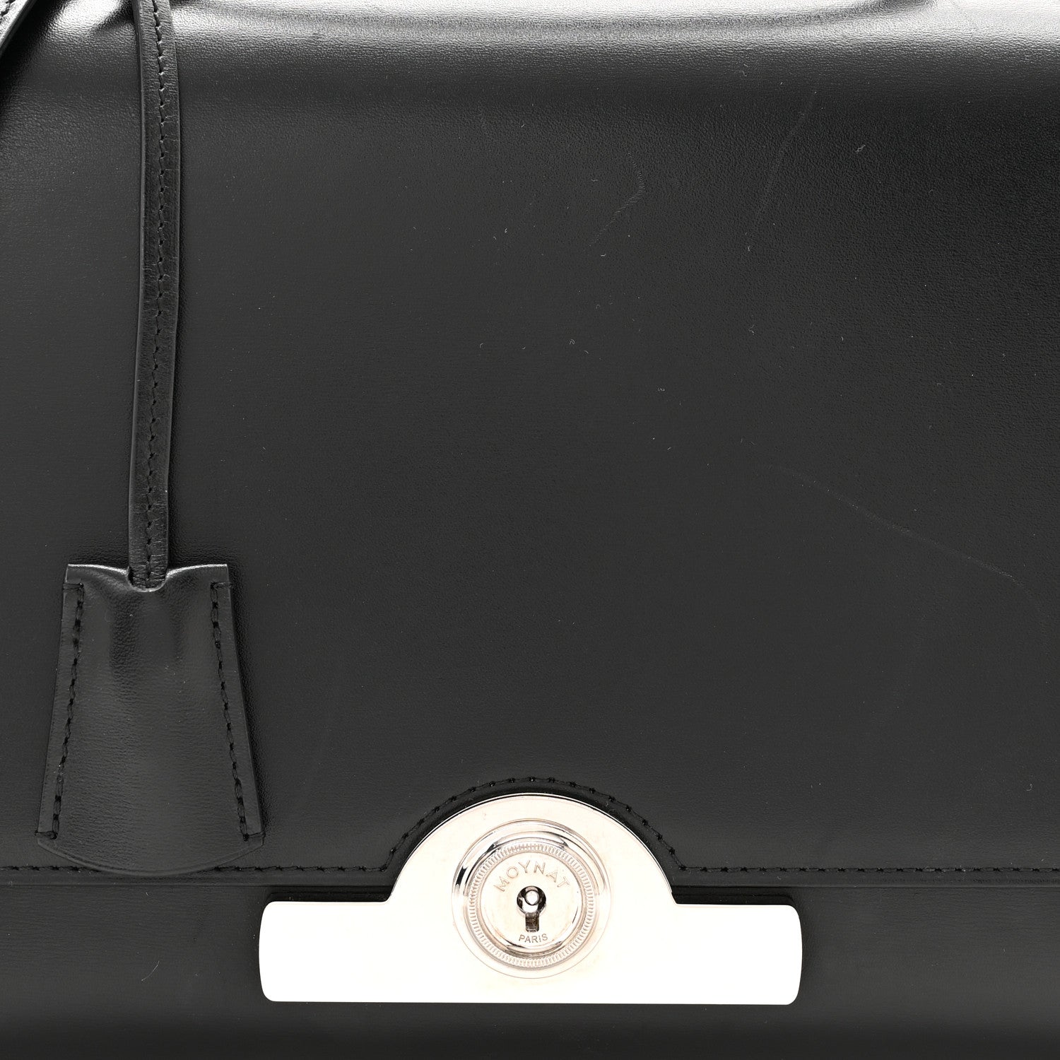 Moynat Box Calfskin Rejane PM Black 7 of 9