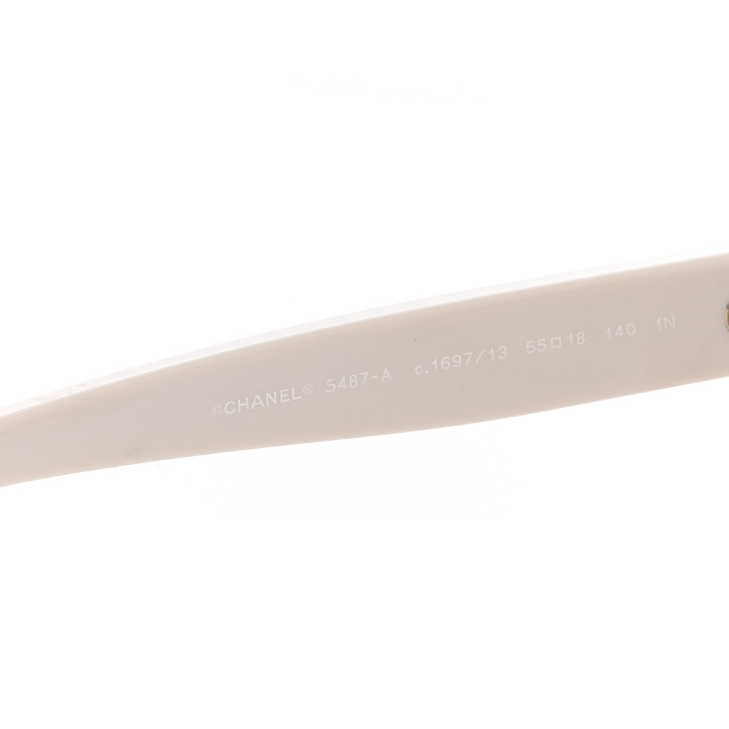Chanel Acetate Chain Square Sunglasses 5487-A White 6 of 9