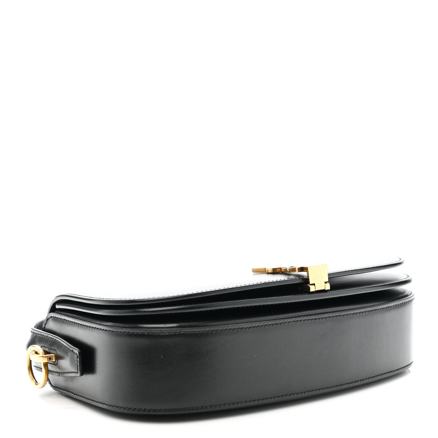 Box Calfskin Voltaire Top Handle Crossbody Bag Black