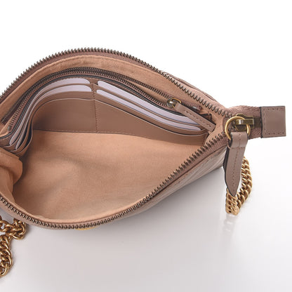 Gucci Calfskin Matelasse Mini GG Marmont Chain Bag Porcelain Rose 6 of 10