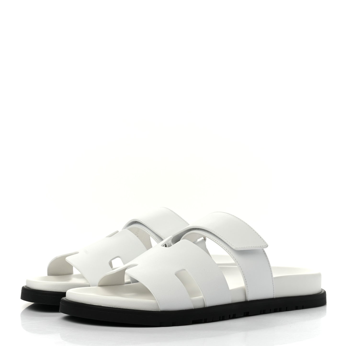 Calfskin Womens Chypre Sandals 40 White